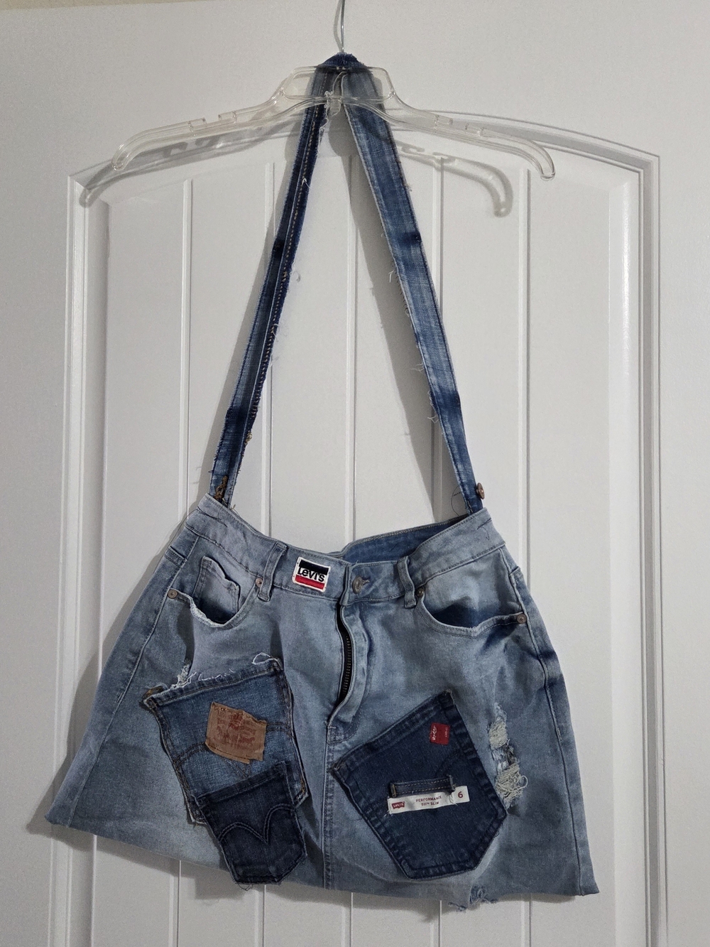 Levi's Inspired Light Blue Denim Hobo Bag - Picture 2 of 4